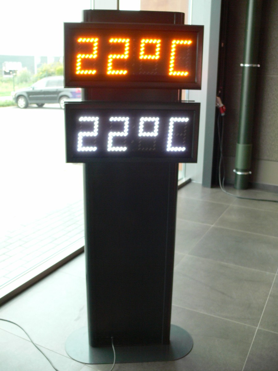 Panneau LED pour affichage numérique de la température, de l'heure