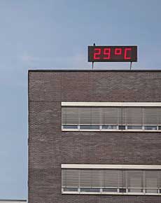Affichage heure et température